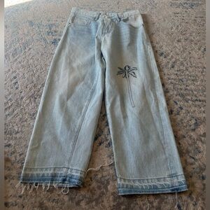 FRANKIE palm tree jeans NEW size 24